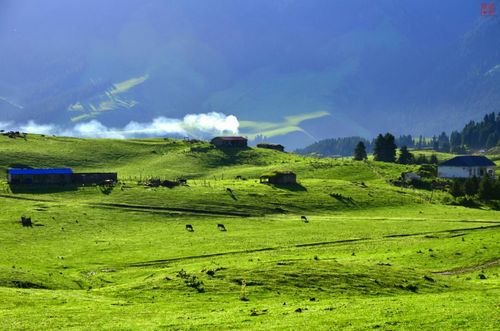 《大美西天山风光》之:特克斯八卦城,琼库什台村,喀拉峻